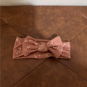 Copper Pearl Headband Bow